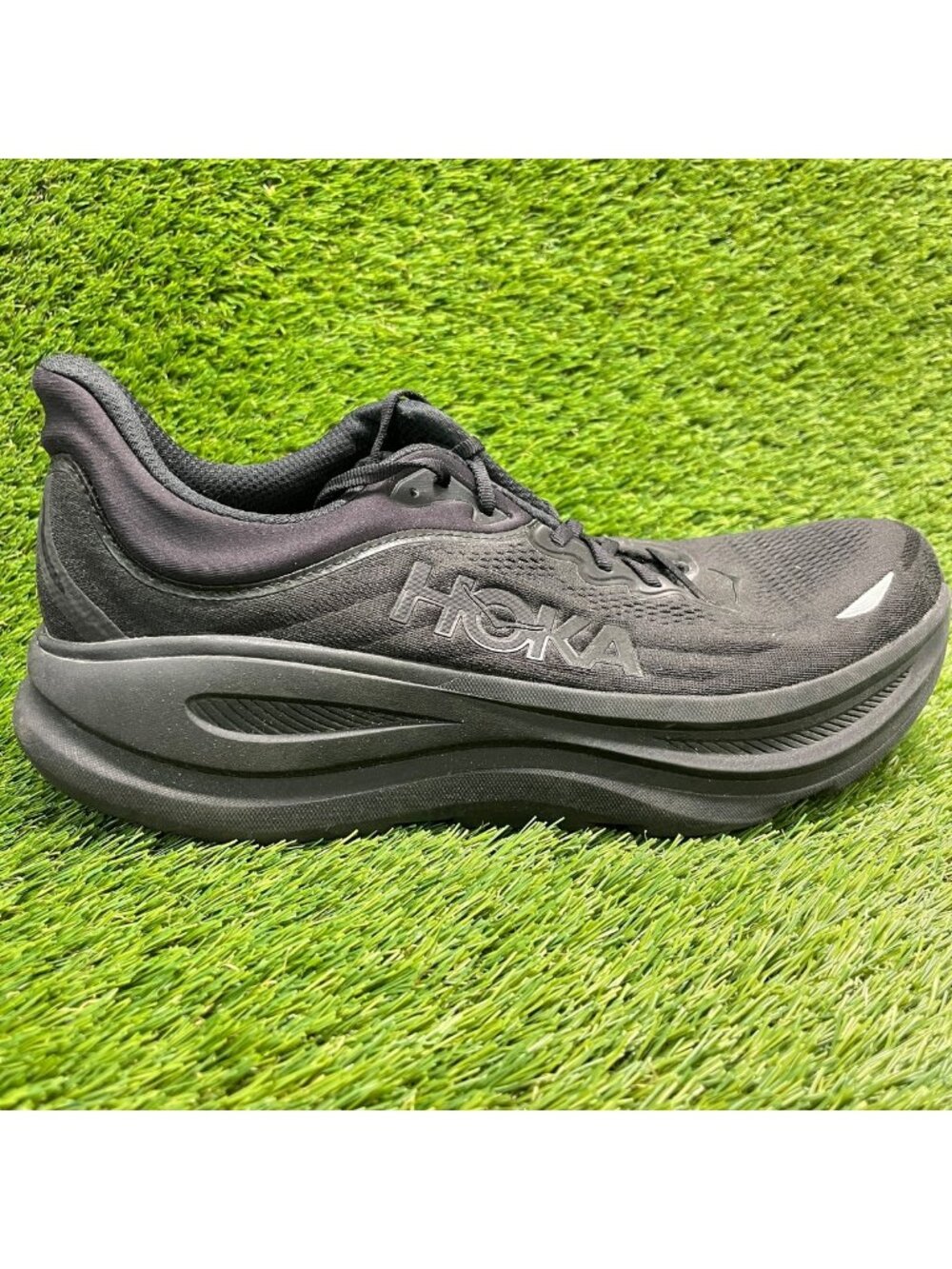 Hoka One One Bondi 9 Mens Size 13 Black Athletic Running Walking Shoes Sneakers
